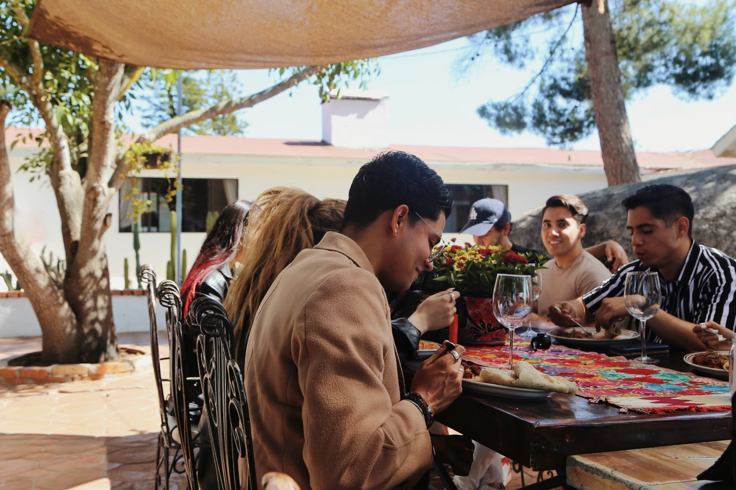 Desayuno estilo buffet en el Valle de Guadalupe