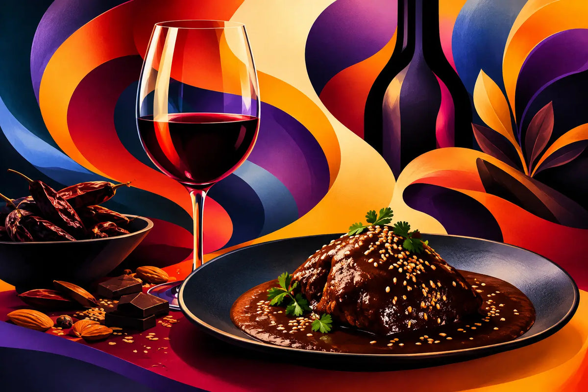 Cómo maridar vino con mole con equilibrio